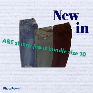 American eagle size 10 skinny Jean bundle